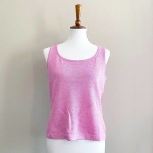 St. John Collection Pink Knit Tank